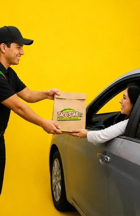 Drive-thru service at Taco Star Alameda Denver